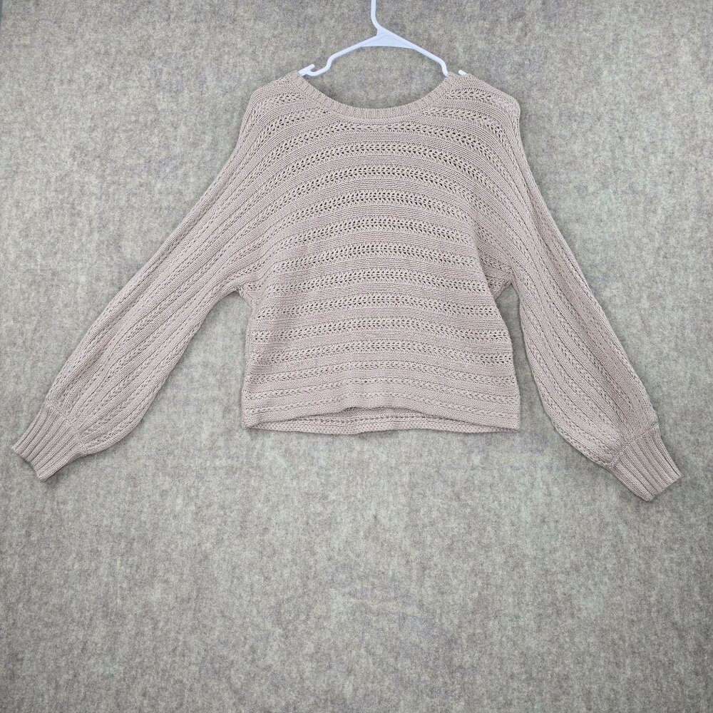 Hippie Rose Beige Knit Sweater Womens M